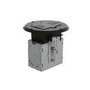 RACO Black Rubber Round Recessed Floor Box 