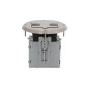 RACO Nickel Rubber Round Recessed Floor Box 