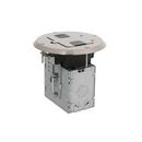 RACO Nickel Rubber Round Recessed Floor Box 