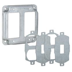 6.5 cu in. 2-Device Zinc and Galvanized Steel Universal Exposed Work Cover