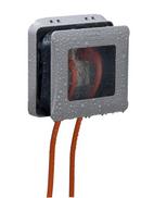 TayMac&reg; Grey 2-Gang Flat Expandable Cover 