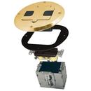 RACO Brass Rubber Round Recessed Floor Box 