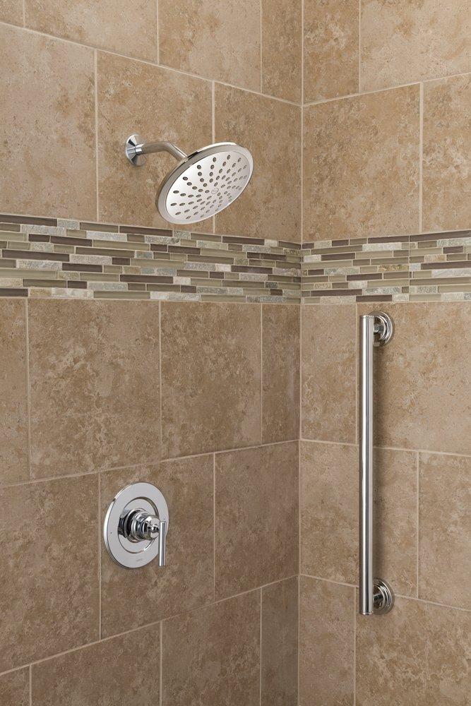 Moen Polished Chrome Single Handle Single Shower Faucet Trim Only 