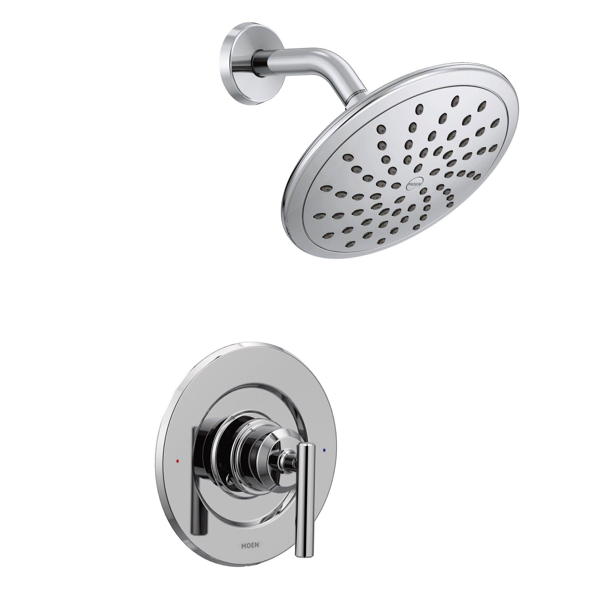 Moen Polished Chrome Single Handle Single Function Shower Faucet (Trim Only) 