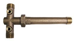 1 x 3/4 x 1/2 x 1/4 in. Brass Tank Cross