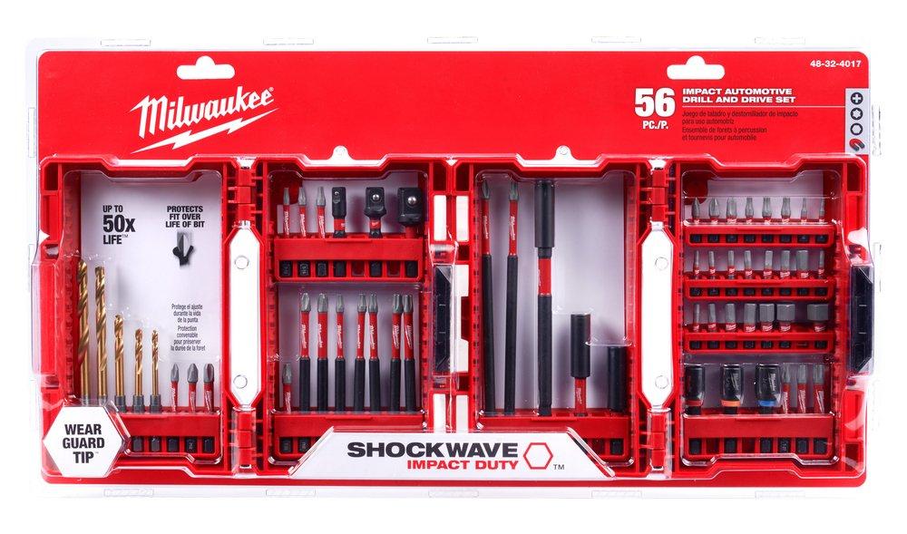 Milwaukee&reg; SHOCKWAVE IMPACT DUTY DRILL AND DRIVE SET 56-PIECE 