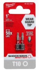 Milwaukee&reg; Silver 2PK 1IN IMPCT BIT T10 