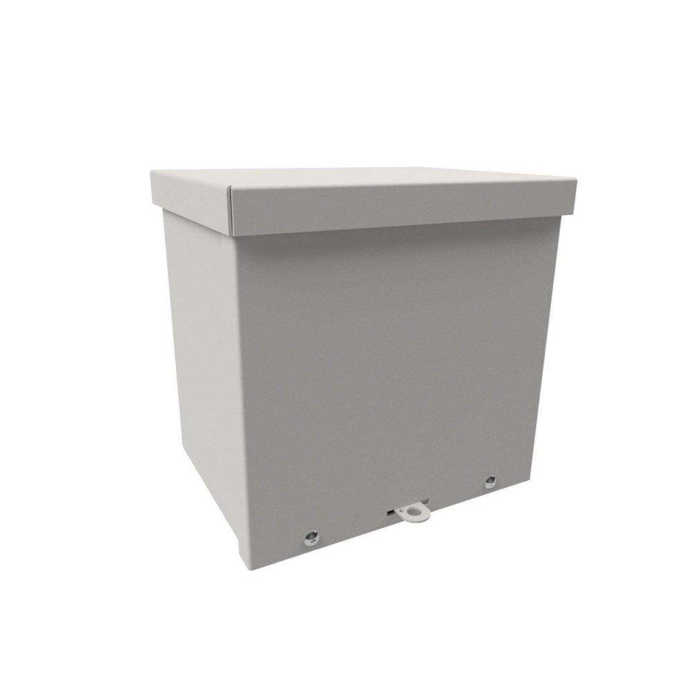 Wiegmann&reg; Galvanized Steel 18-1/8 x 18-1/8 in. Carbon Steel, Pre-Galvanized Steel and Plastic Screw Cover Enclosure 