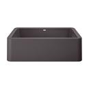 33 in. Farmhouse Silgranit Single Bowl Kitchen Sink in Cinder