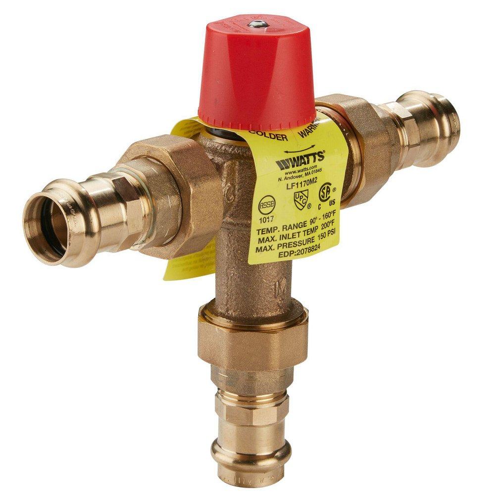 Watts Rough Bronze Thermostat Mixing Valve 