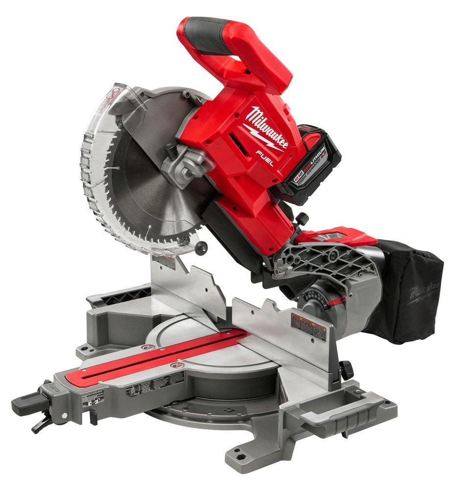 Milwaukee&reg; Red Dual Bevel Sliding Compound Miter Saw Kit 