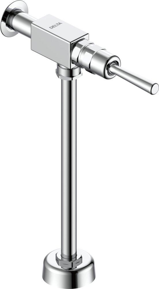 Delta Faucet Chrome 0.5 gpf Lever Handle Back Inlet for Supply Flush Valve for 86T505 Washdown Urinal 