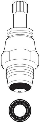 Delta Faucet Silver Hot and Cold Stem 