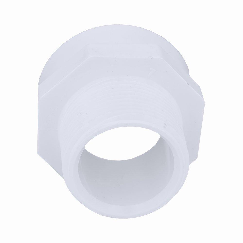 White PVC DWV Male Adapter 