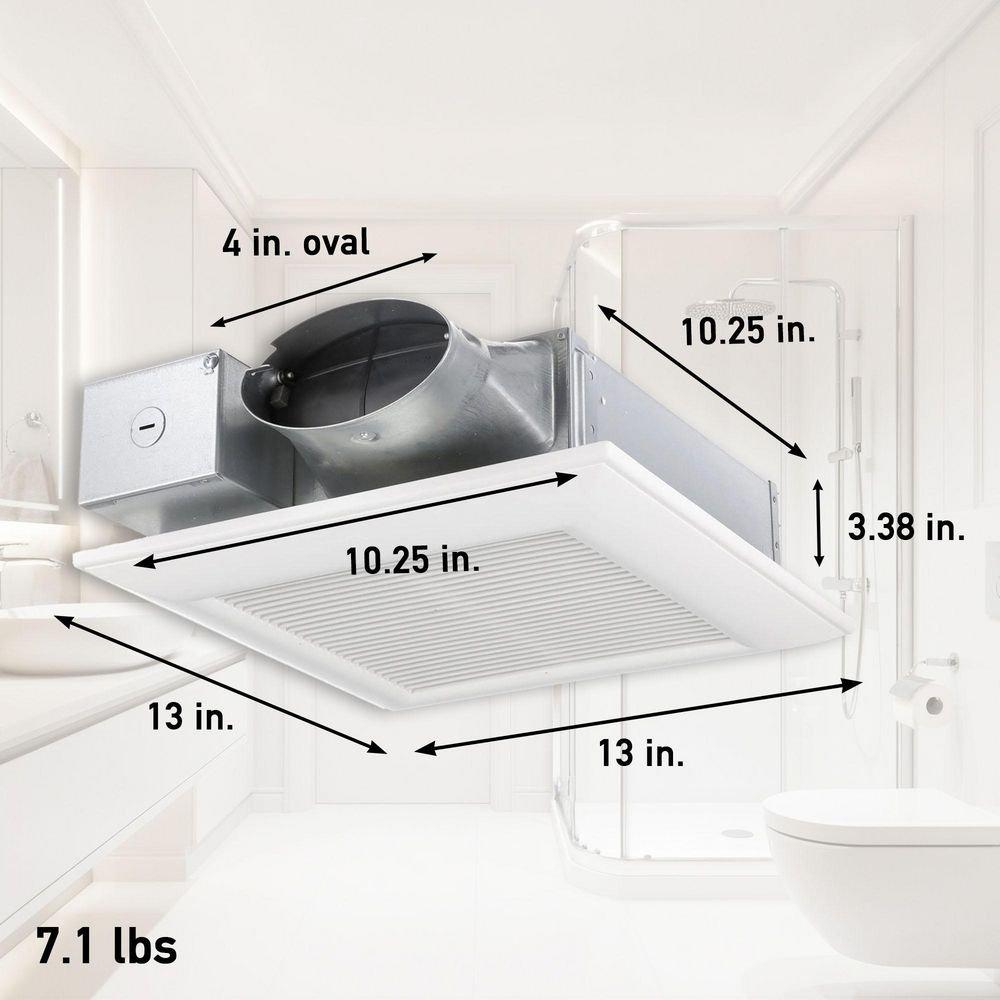 Panasonic White 50-80-100 CFM Ceiling/Wall Mount Ventilation Fan with Smartflow&trade; Motor in White - 0.3-1.3 Sones - Energy Star Rated 