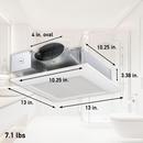 Panasonic White 50-80-100 CFM Ceiling/Wall Mount Ventilation Fan with Smartflow&trade; Motor in White - 0.3-1.3 Sones - Energy Star Rated 