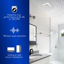 Panasonic White 50-80-100 CFM Ceiling/Wall Mount Ventilation Fan with Smartflow&trade; Motor in White - 0.3-1.3 Sones - Energy Star Rated 
