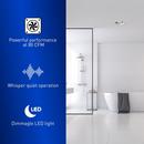 Panasonic White Ceiling Mount Bathroom Exhaust Fan with Light 