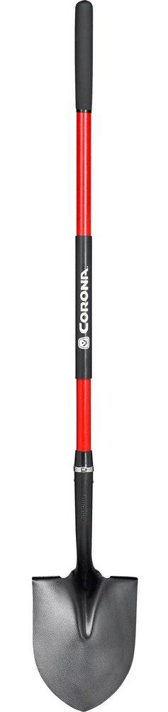 Corona Clipper Red 14 ga Round Point Hollow Back Shovel 
