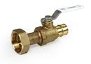 1 x 1-1/4 in. Brass Straight Water Meter Fitting
