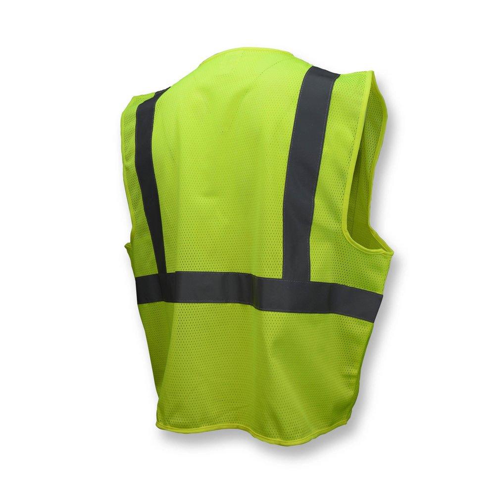 Radians Hi-Viz Green Safety Vest with Zipper 