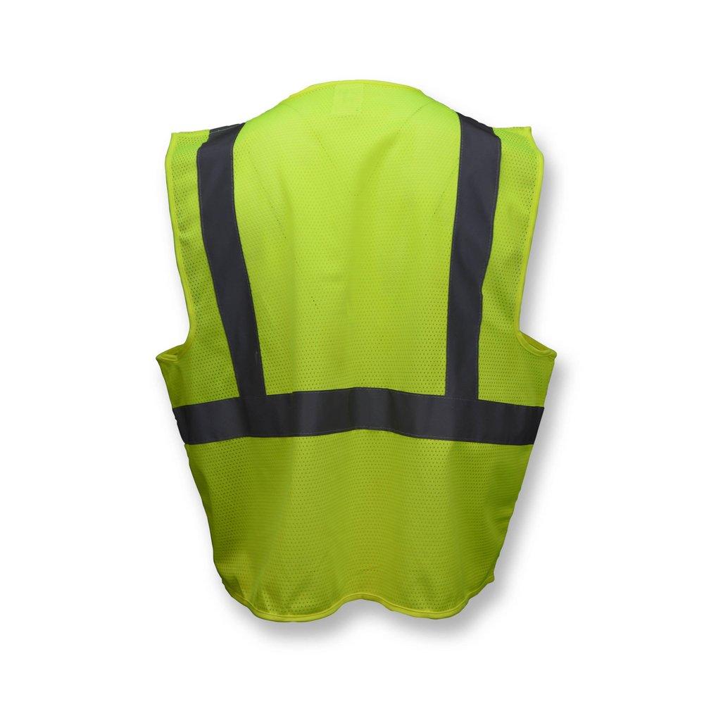 Radians Hi-Viz Green Safety Vest with Zipper 