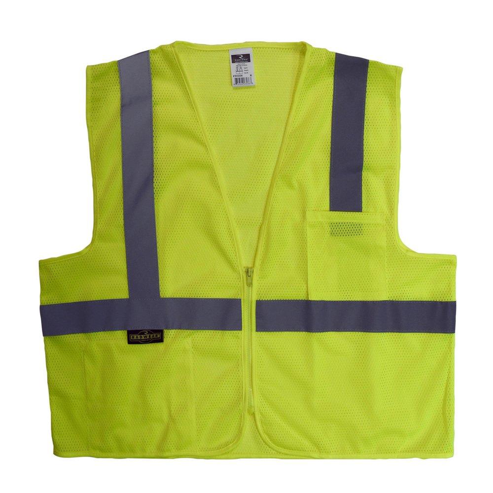 Radians Hi-Viz Green Safety Vest with Zipper 