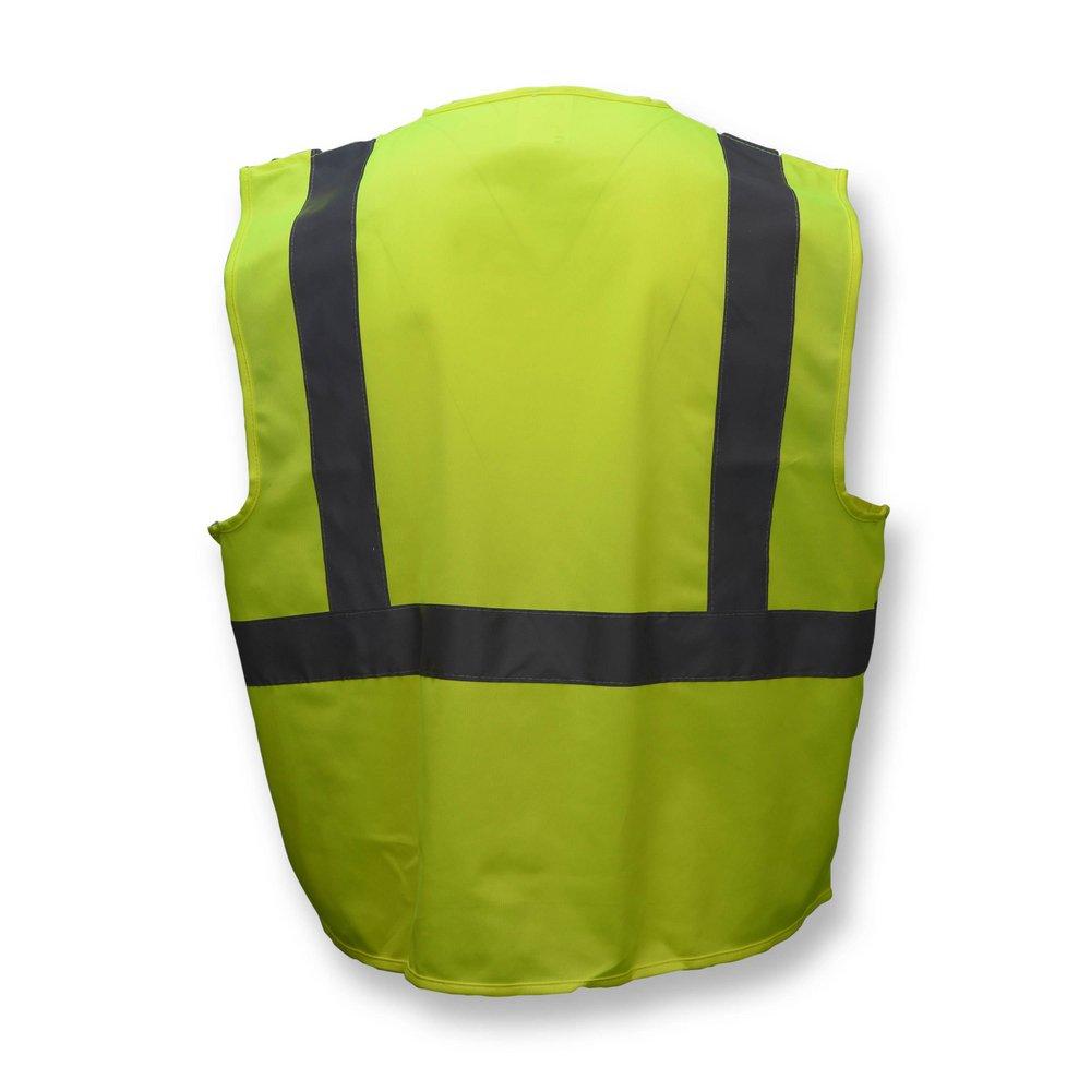 Radians Hi-Viz Green Safety Vest with Zipper 
