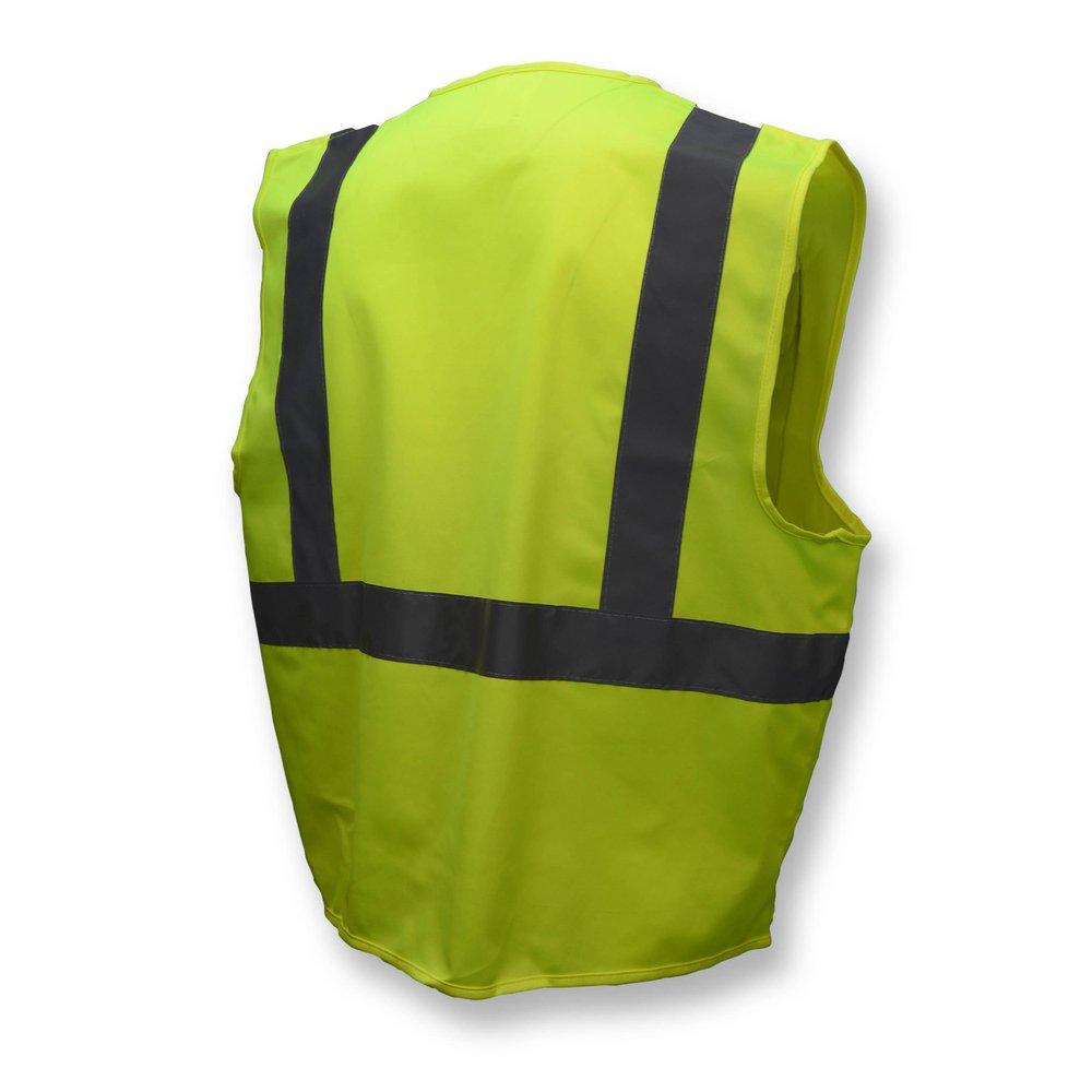Radians Hi-Viz Green Safety Vest with Zipper 