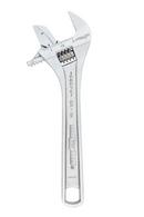 CHANNELLOCK&reg; Chrome Adjustable Wrench with Reverse Pipe Jaw 