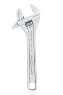 Channellock Chrome Adjustable Wrench with Reverse Pipe Jaw 