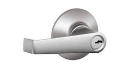 Door Lever Set in Satin Chrome