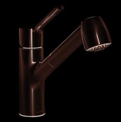 Single Handle Pull Out Kitchen Faucet in Chrome