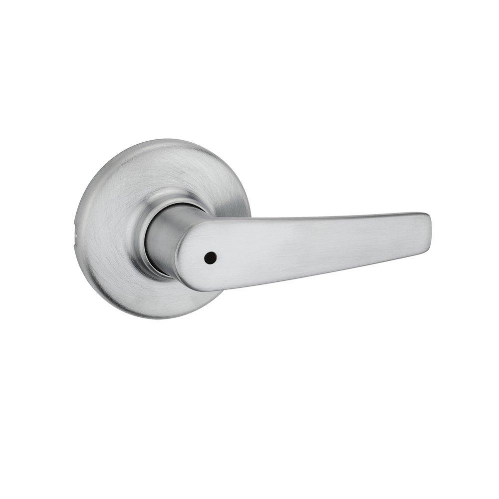 Kwikset Satin Chrome Metal Round Door Lever 
