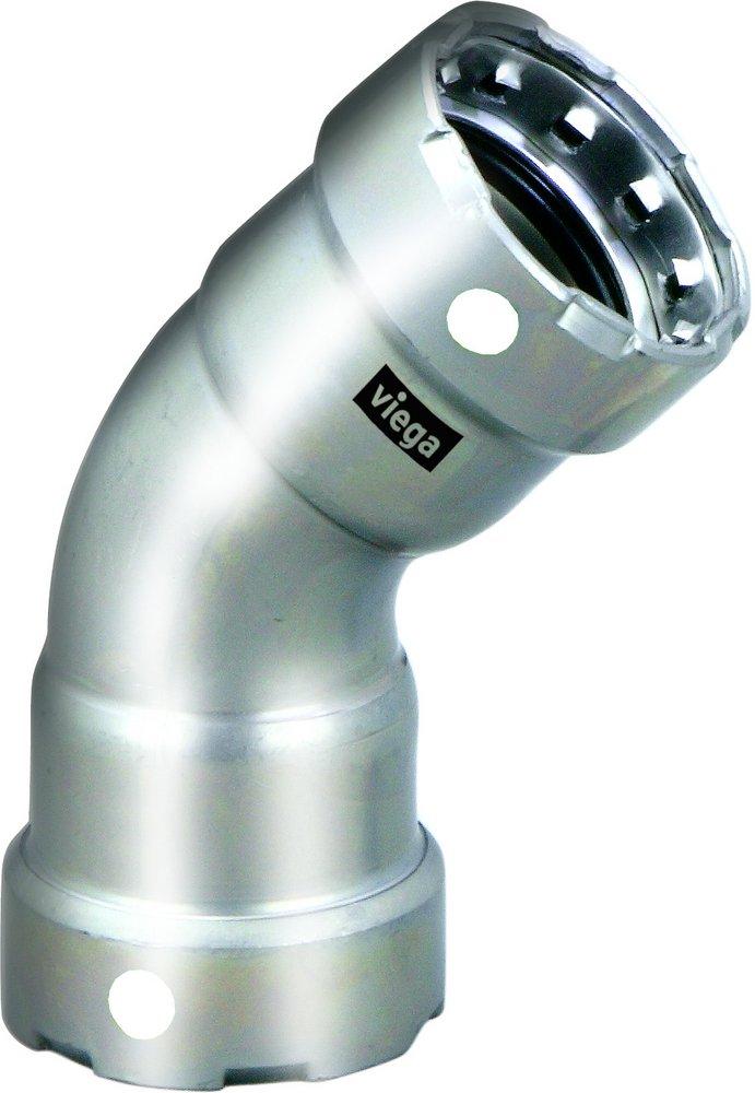 Viega Press 304 Stainless Steel 45 Degree Elbow 