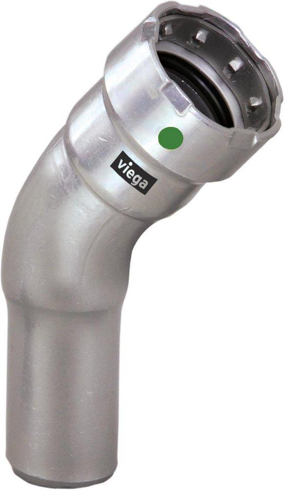 Viega Press x IPS 200 psi Street 316 Stainless Steel 45 Degree Elbow 