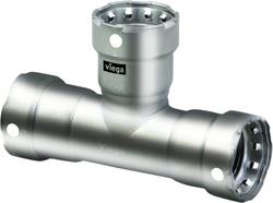 1 x 1 x 1/2 in. Press Reducing 304 Stainless Steel Tee