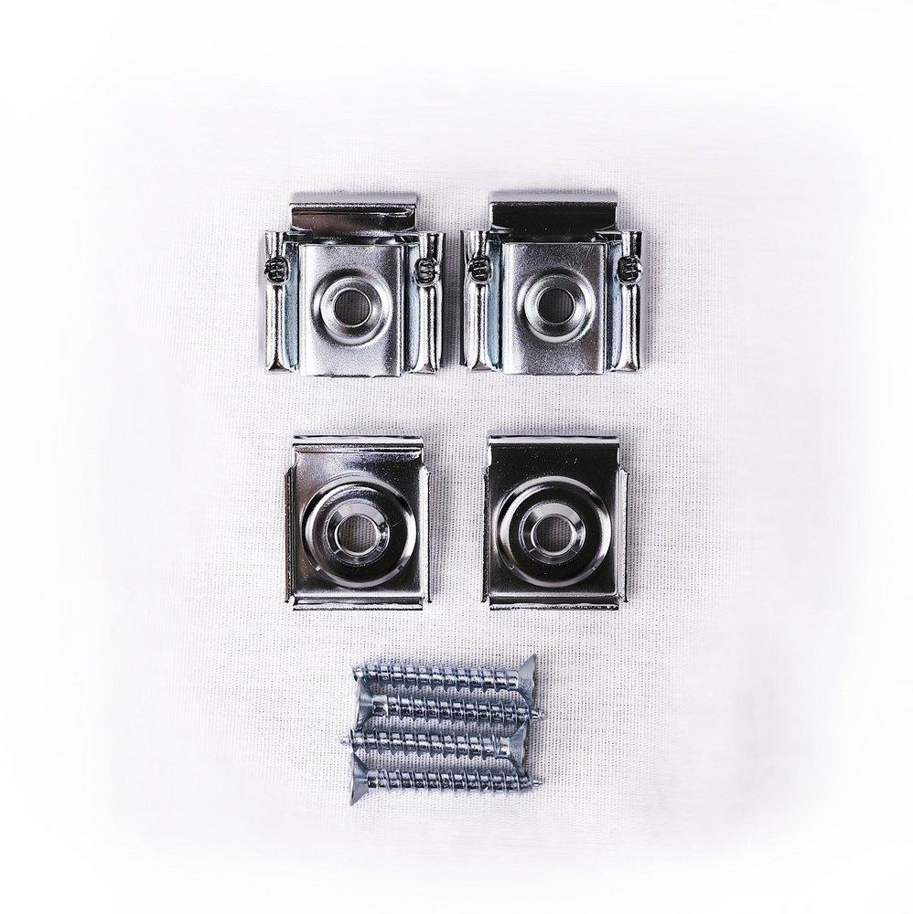 Jensen Oil Rubbed Bronze Stainless Steel Recessed and Surface Mount Clip (Set of 4) 