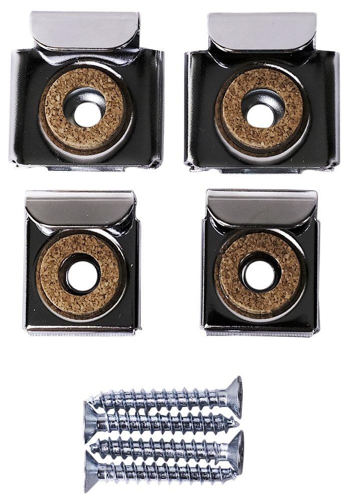 Jensen Oil Rubbed Bronze Stainless Steel Recessed and Surface Mount Clip (Set of 4) 