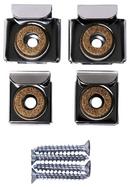 Jensen Oil Rubbed Bronze Stainless Steel Recessed and Surface Mount Clip (Set of 4) 