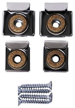 Stainless Steel Recessed and Surface Mount Clip in Oil Rubbed Bronze (Set of 4)