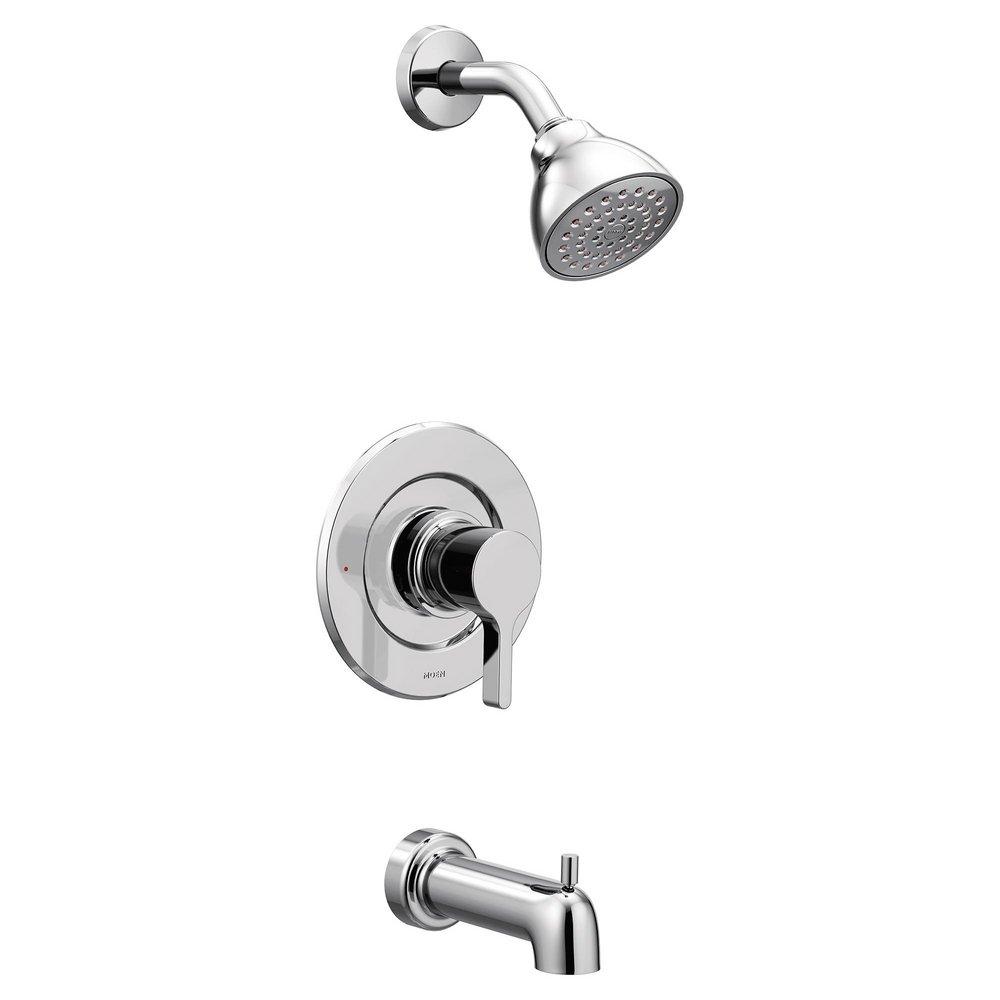 Moen Polished Chrome Single Handle Single Function Bathtub & Shower Faucet (Trim Only) 