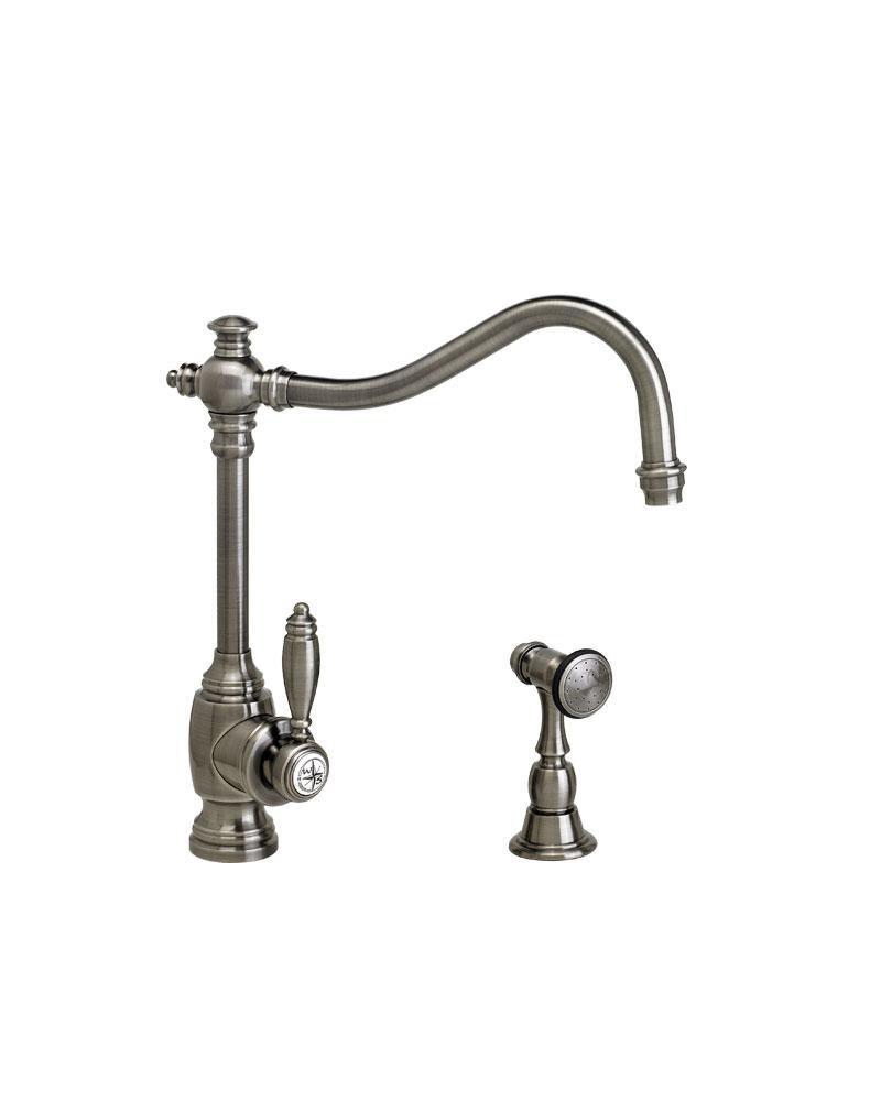 Waterstone Satin Brass ANNAPOLIS KITCHEN FAUCET W/ SIDE SPRAY 