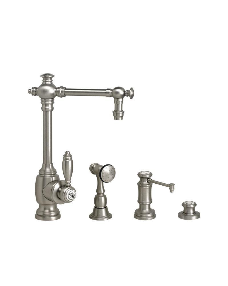 Waterstone Satin Brass TOWSON PREP FAUCET - 3 PC SUITE 