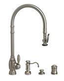 Waterstone Satin Brass PLP EXTENDED REACH PULL DOWN KITCHEN FAUCET 