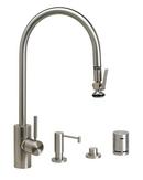 Waterstone Satin Brass PLP EXTENDED REACH PULL DOWN KITCHEN FAUCET 