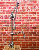 Waterstone Unlacquered Polished Brass GANTRY PULL DOWN FAUCET - HOOK SPOUT 