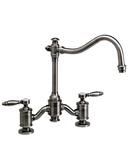 Waterstone Unlacquered Polished Brass ANNAPOLIS BRIDGE FAUCET - LEVER HANDLES 