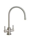 Two Handle Centerset Bar Faucet in Satin Brass