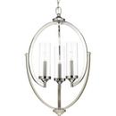Progress Lighting Polished Nickel 3-Light 60W Candelabra E-12 Incandescent Chandelier 